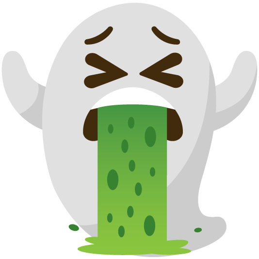 face vomiting ghost