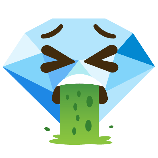 face vomiting gem