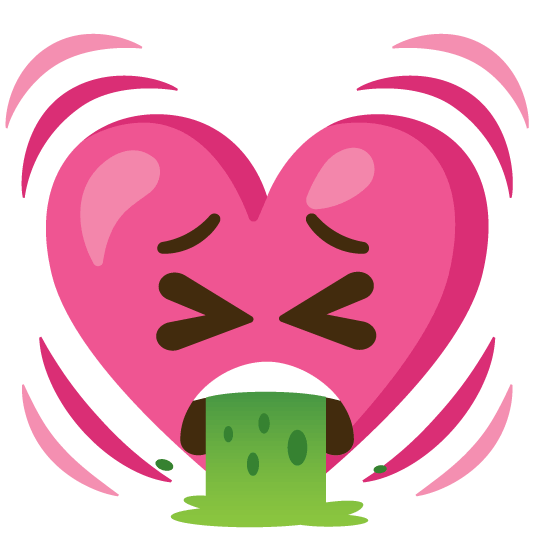 face vomiting heartbeat