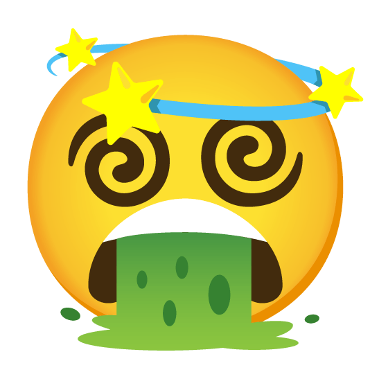 face vomiting dizzy