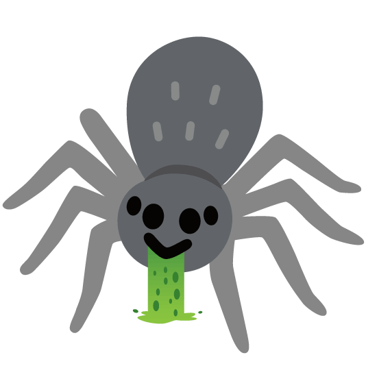 face vomiting spider