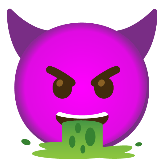 face vomiting smiling imp