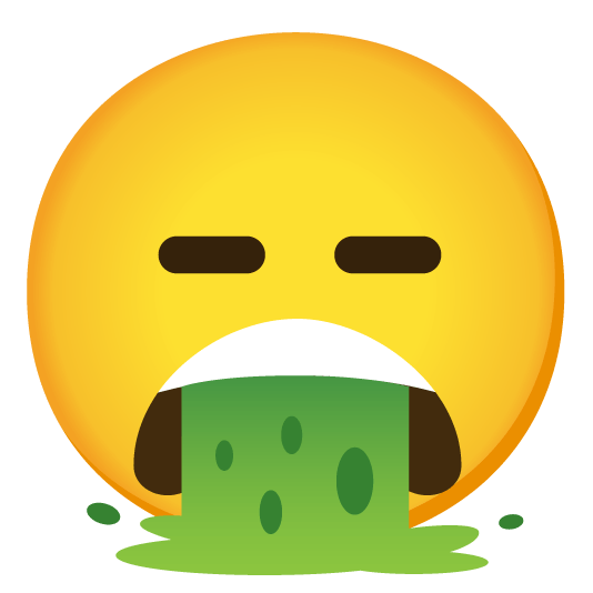 face vomiting expressionless