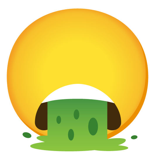 face vomiting no mouth