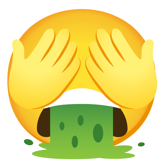 face vomiting see no evil