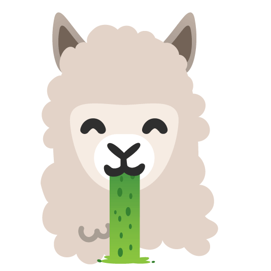 face vomiting llama