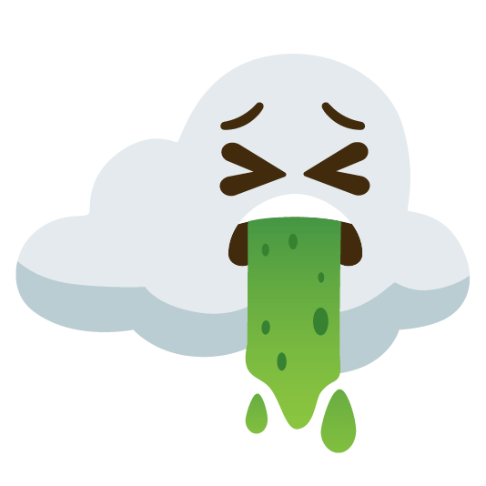 face vomiting cloud