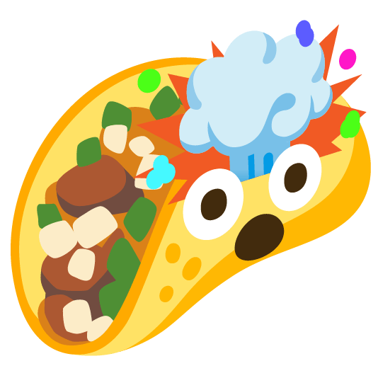 exploding head taco