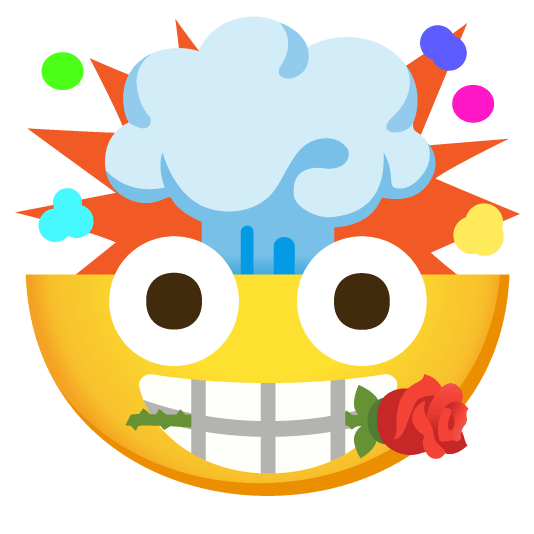 exploding head rose