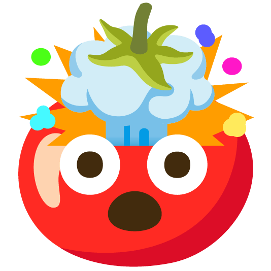 exploding head tomato