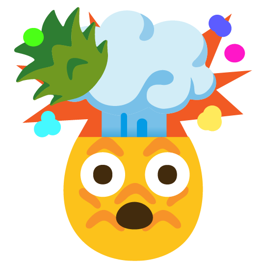 exploding head pineapple