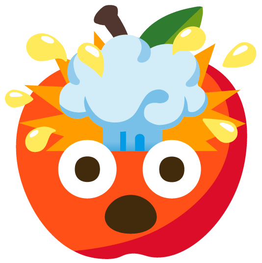 exploding head apple