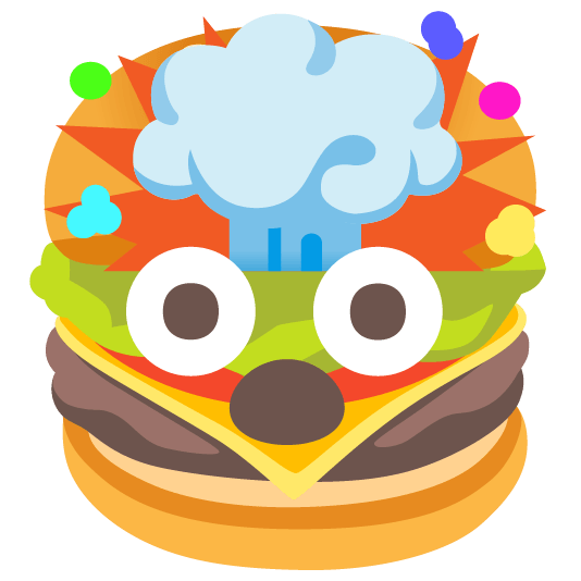 exploding head hamburger