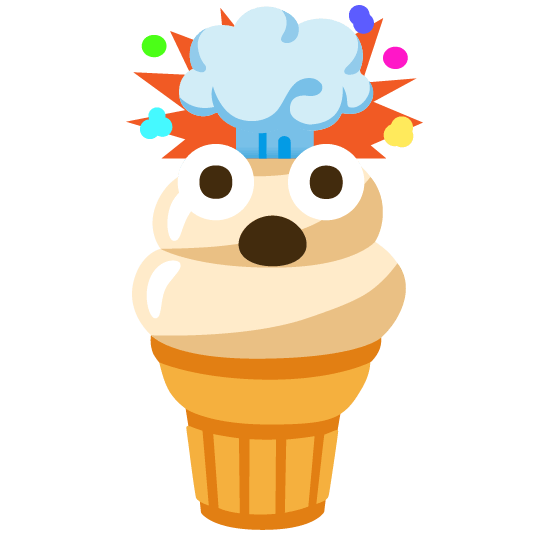 exploding head icecream