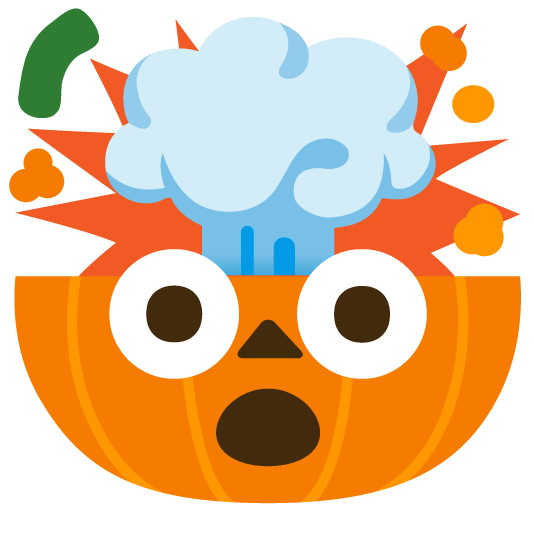 exploding head jack o lantern
