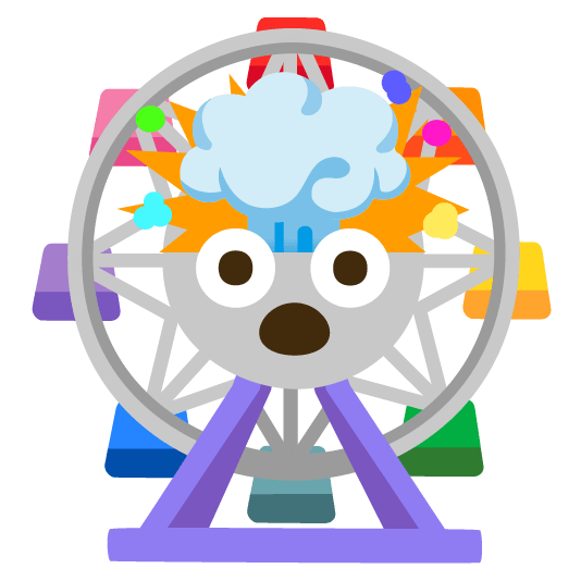 exploding head ferris wheel