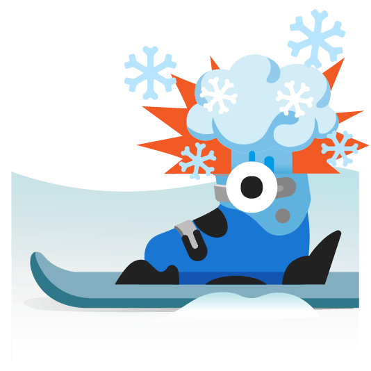 exploding head ski