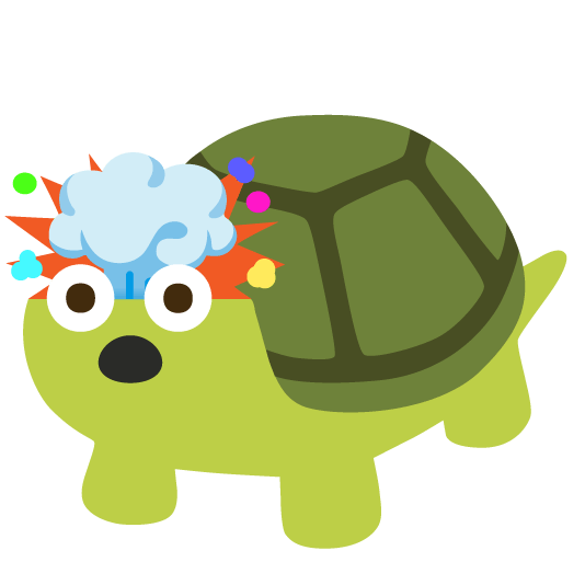 exploding head turtle