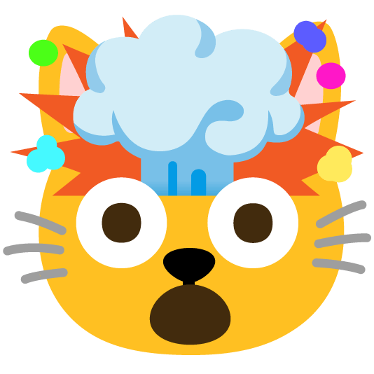 exploding head cat