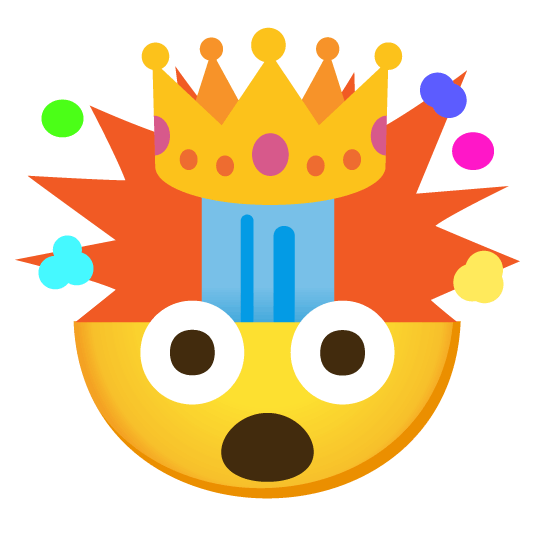 exploding head crown