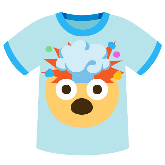 exploding head shirt