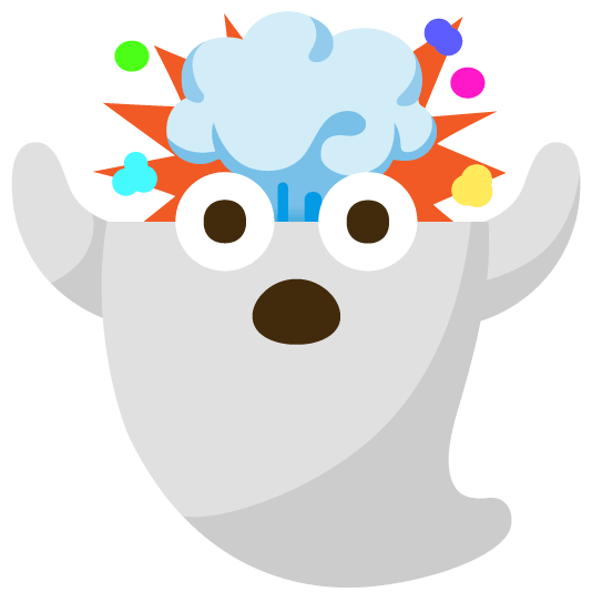 exploding head ghost