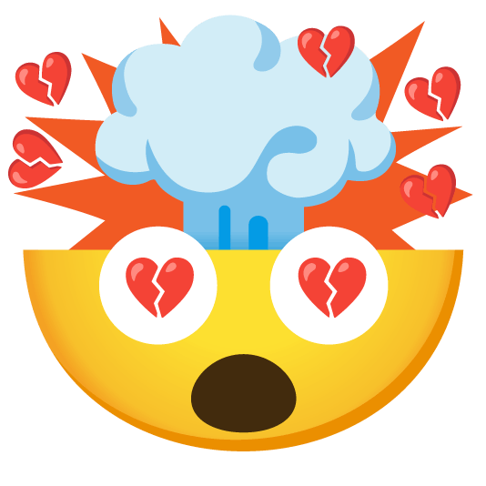 exploding head broken heart