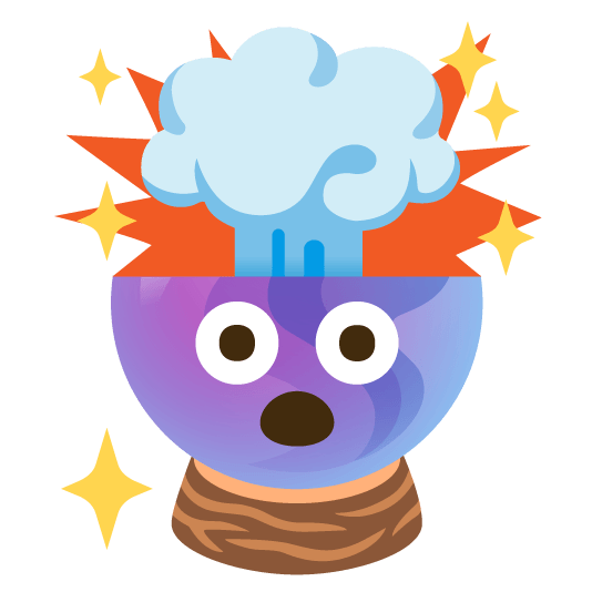 exploding head crystal ball