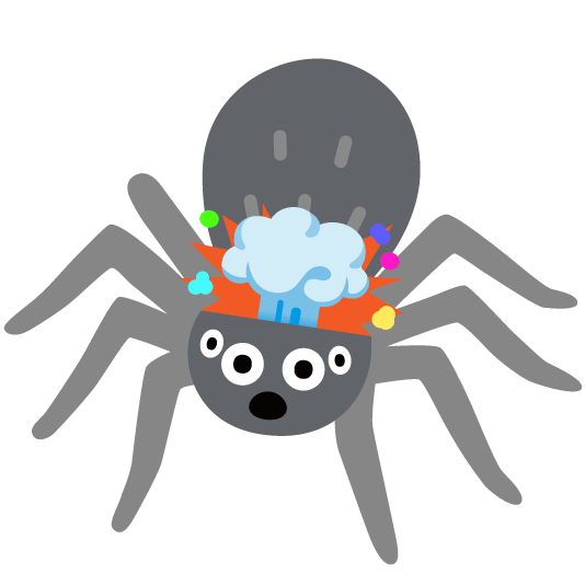 exploding head spider
