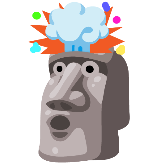 exploding head moyai