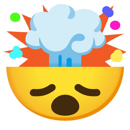 exploding head disappointed