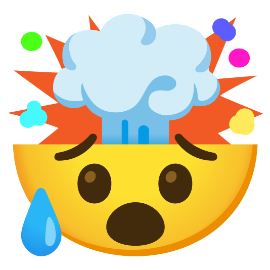 exploding head disappointed relieved