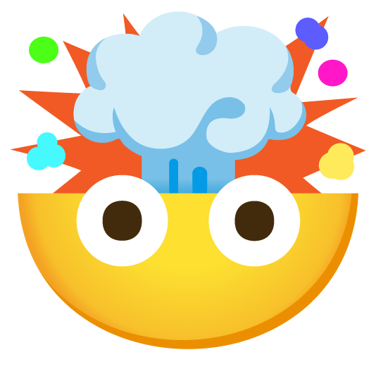 exploding head no mouth