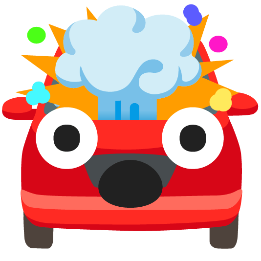 exploding head car
