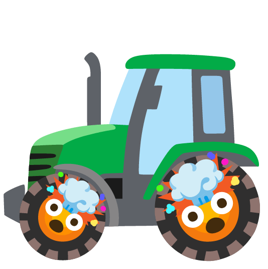 exploding head tractor