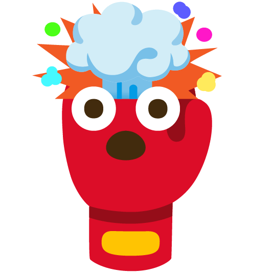 exploding head boxing glove