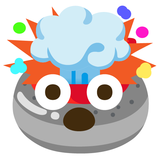 exploding head curling stone