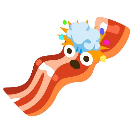 exploding head bacon