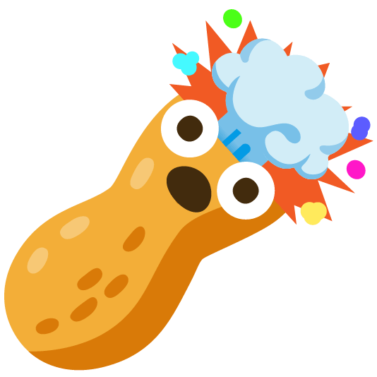 exploding head peanuts