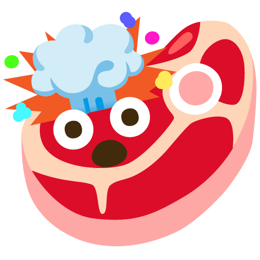 exploding head cut of meat