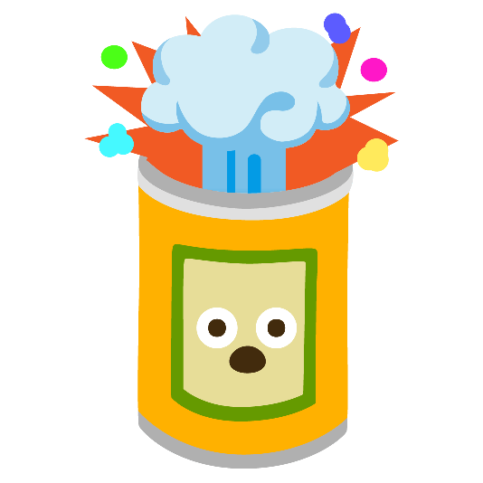 exploding head canned food
