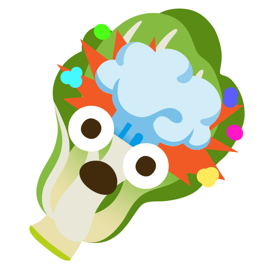 exploding head leafy green