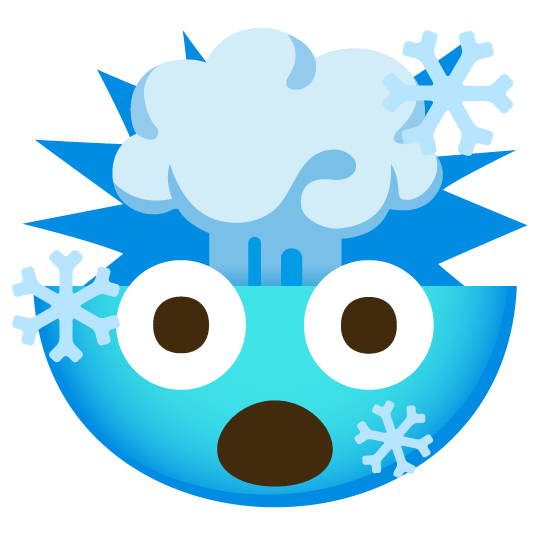 exploding head cold face