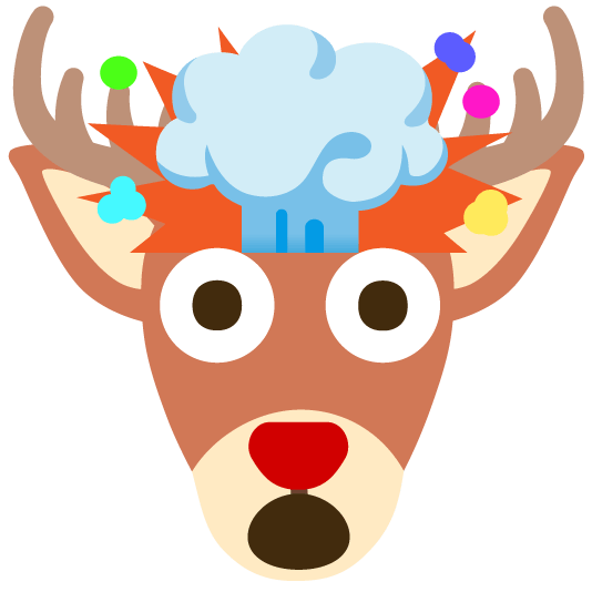 exploding head deer