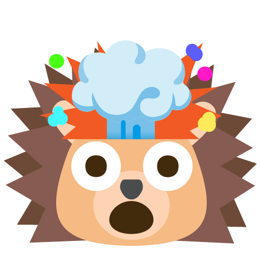 exploding head hedgehog