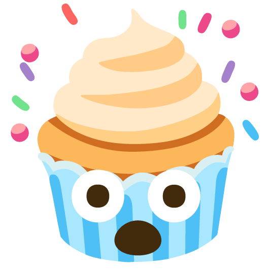 exploding head cupcake