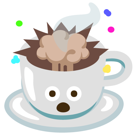 exploding head coffee