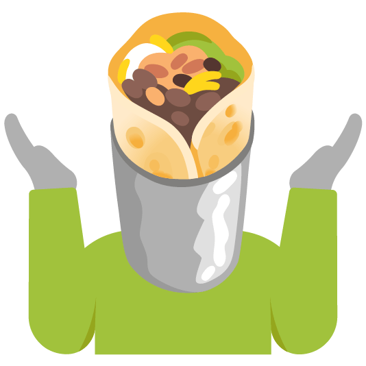 shrug burrito