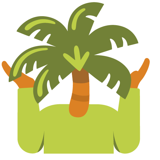 shrug palm tree
