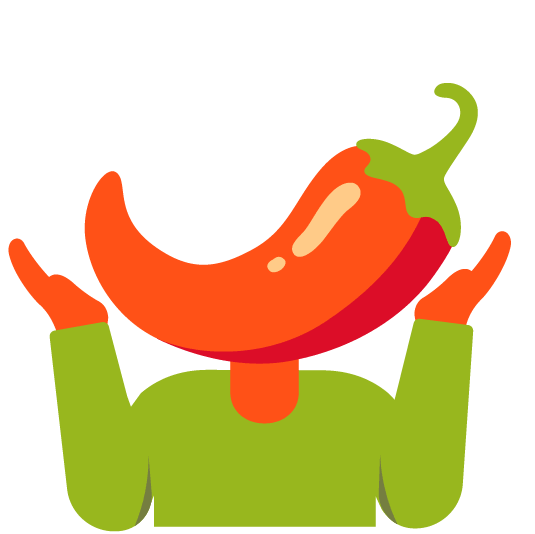 shrug hot pepper